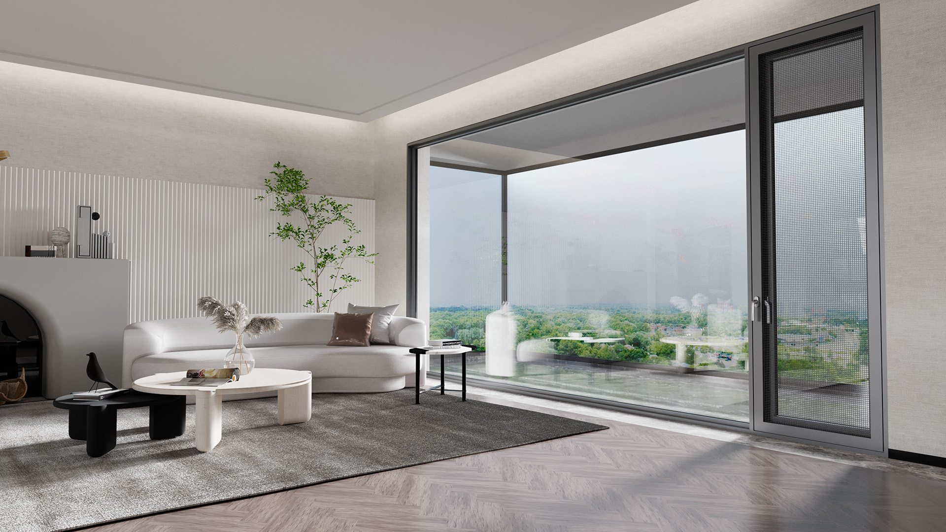 莫奈花園斷橋平開門